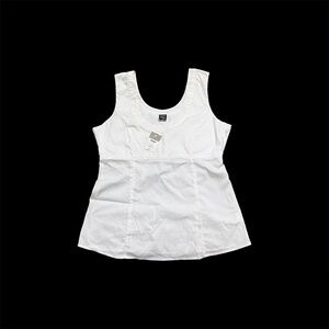 Babystyle White Sleeveless Top
